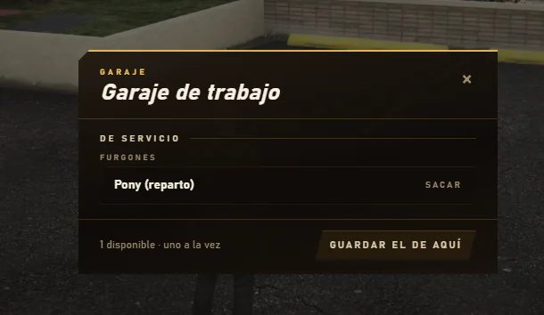 Garaje de trabajo